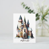 ハッシュタグゴール – 妖精プリンセスファンタジー城 ポストカード (スタンド正面)