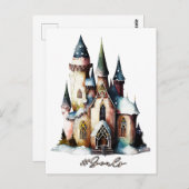 ハッシュタグゴール – 妖精プリンセスファンタジー城 ポストカード (正面/裏面)