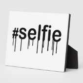 ハッシュタグセルファイアドロリングタイポグラフィ フォトプラーク (側面)