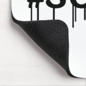 ハッシュタグセルファイアドロリングタイポグラフィ マウスパッド (コーナー)