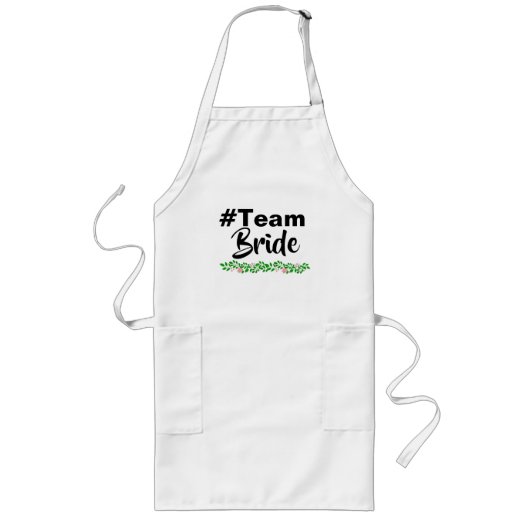 ハッシュタグチームブライド ロングエプロン (正面)
