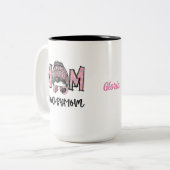 ハッシュタグホッケーマピンクウォーターガーリーカラー ツートーンマグカップ (正面左)