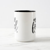 ハッシュタグママ燃料マグ ツートーンマグカップ (中央)