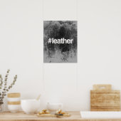 ハッシュタグレザー ポスター (キッチン)