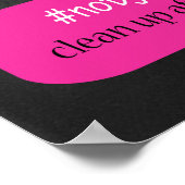 ハッシュタグ教室のルールのポスター ポスター (角)