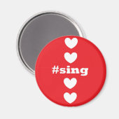 ハッシュタグ歌 マグネット (正面/裏面)