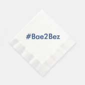 ハッシュタグ結婚の婚約パーティディナーナプキンス 縁ありランチョンナプキン (角)