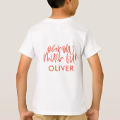 ハッシュタグ雪の多くのおもしろいモダンクリスマス Tシャツ (裏面)