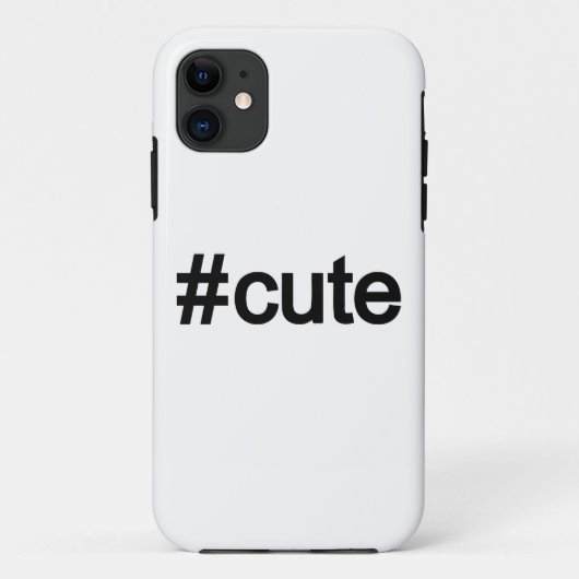 ハッシュタグ#かわいい Case-Mate iPhoneケース (裏面)