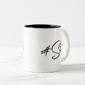 ハッシュタグ·スレやる気を起こさせるイ、 ツートーンマグカップ (正面右)
