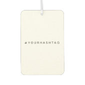 ハッシュタグ |トレンドモダンソーシャルメディア# カーエアーフレッシュナー (正面)