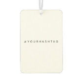 ハッシュタグ |トレンドモダンソーシャルメディア# カーエアーフレッシュナー (裏面)