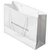 ハッシュタグ |トレンドモダンソーシャルメディア# ラージペーパーバッグ (正面アングル)