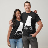 ハッシュタグ パグ パパ パグママ Tシャツ (ユニセックス)