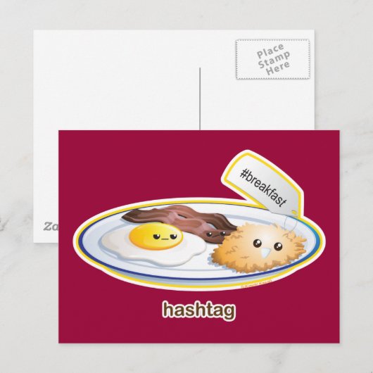 ハッシュタグ ポストカード (正面/裏面)