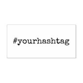 ハッシュタグ |ミニマルなタイプライターのソーシャルメディア ラバースタンプ (インプリント)