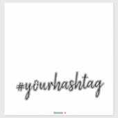 ハッシュタグ# |モダンソーシャルメディアのバンパー シール (シート)