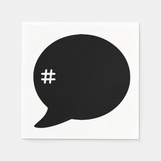 ハッシュタグ#引用文紙ナプキンス スタンダードカクテルナプキン (正面)