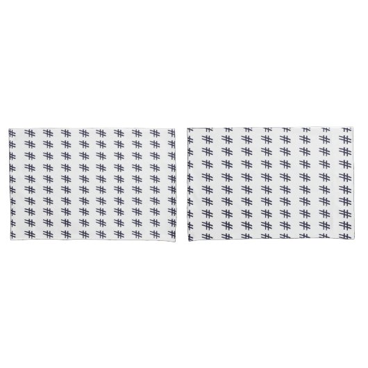 ハッシュタグ 枕カバー (フロントセット)