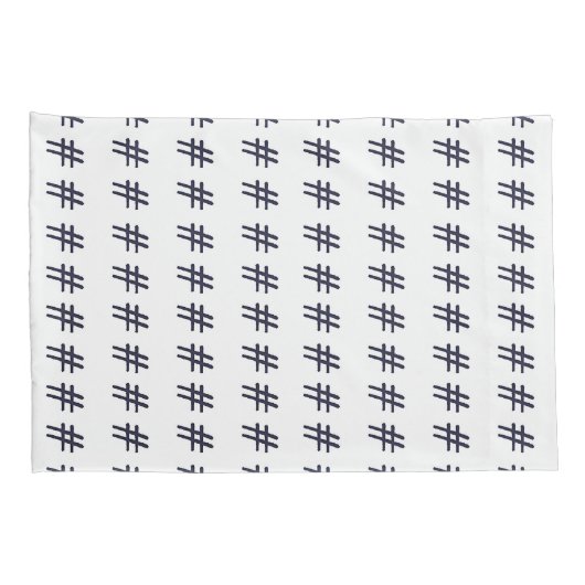 ハッシュタグ 枕カバー (裏面-右)