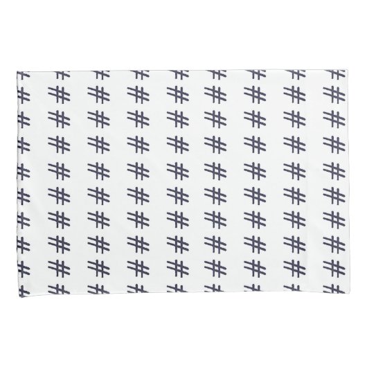 ハッシュタグ 枕カバー (正面右)