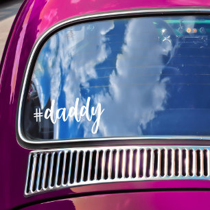 ハッシュタグ#daddy白い書道母親愛車 ウィンドウサイン
