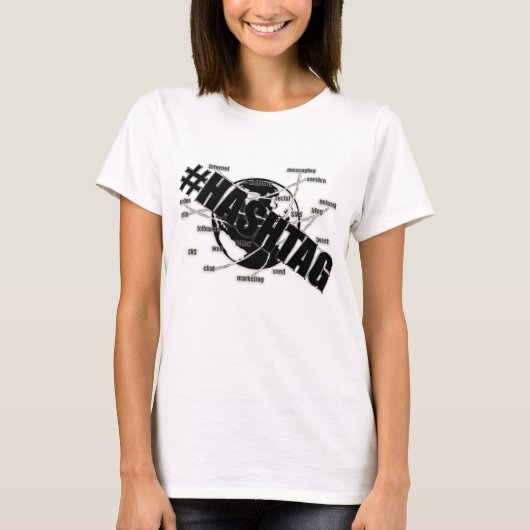 ハッシュタグ Tシャツ (正面)
