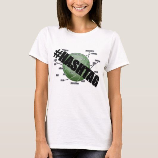 ハッシュタグ Tシャツ (正面)