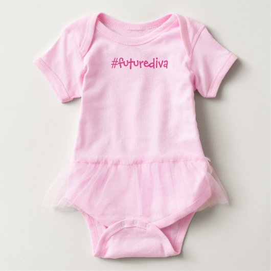 ハッシュタグfuture diva ベビーTシャツ (正面)