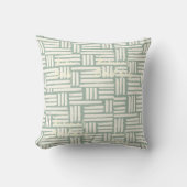 ハッシュラベル設計の緑の枕 クッション (正面)