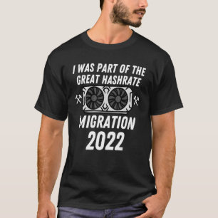 ハッシュレ素晴らしート移行2022 Eth Ethereum Cry Tシャツ