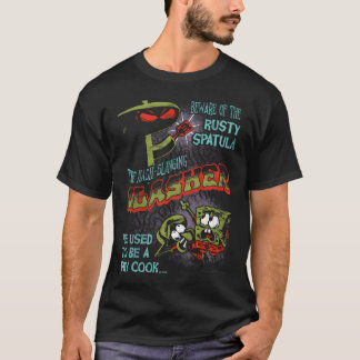 ハッシュ・スリング・スラッシャー おもしろ ホラー映画 Tシャツ