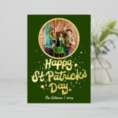 ハッシンプルピーSt patricks dayシャムロックスファミリー 箔シーズンカード (立ち正面)