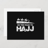 ハッジ・ムスリム・イスラーム・メッカ・モスクへの道のり ポストカード (正面/裏面)