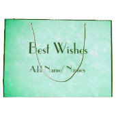 ハッスタイリッシュピー50番目の誕生日デザイン ラージペーパーバッグ (裏面)