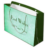 ハッスタイリッシュピー50番目の誕生日デザイン ラージペーパーバッグ (裏面アングル)