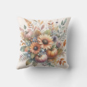 ハッスタイリッシュプ秋かぼちゃフラワーブーケモチーフ アウトドアクッション (裏面)