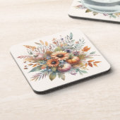 ハッスタイリッシュプ秋かぼちゃフラワーブーケモチーフ コースター (左側)