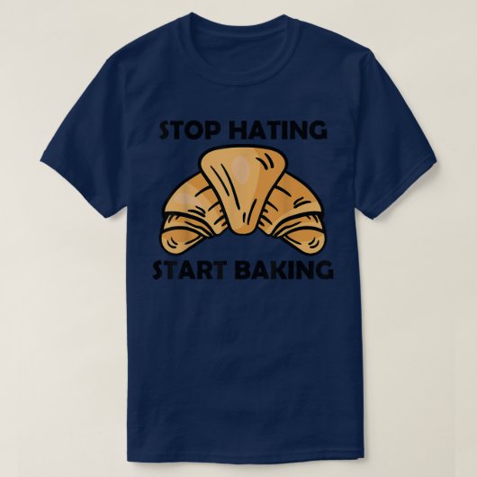 ハッストップティング開始ベーキング Tシャツ (デザイン正面)