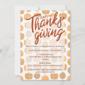 ハッスペインのプサンクス市松模様にン 招待状 (正面)