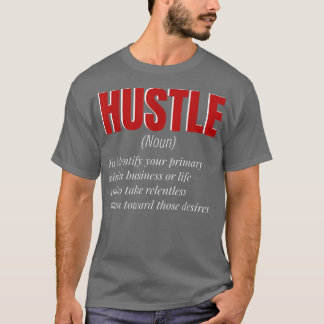 ハッスルおもしろい定義のモチベーションと男性へWom Tシャツ