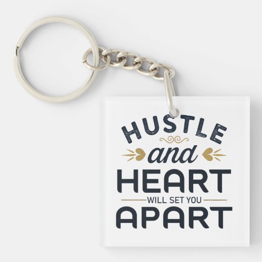 ハッスルとハートで君が離れる キーホルダー (正面)
