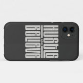 ハッスルと信じ刺やる気を起こさせる繍スタイル Case-Mate iPhoneケース (裏面(横))