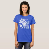 ハッスルと成功 – ワーク懸命 – リオンやる気を起こさせる Tシャツ (正面フル)