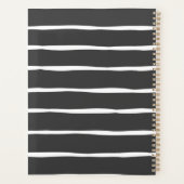 ハッスルと成長金ゴールド白黒プランナー プランナー手帳 (裏面)