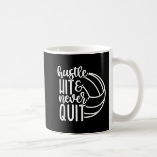 ハッスルと決してバレーボやめール好きではない コーヒーマグカップ