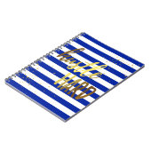 ハッスルの堅い螺線形ノート ノートブック (左側)