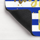 ハッスルの堅い金ゴールドホイルの効果のマウスパッド マウスパッド (コーナー)