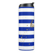 ハッスルの堅い金ゴールドホイルの効果の上昇温暖気流のタンブラー タンブラー (回転左)