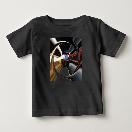 ハッスルの核心 | スピニングオフィスエッセンシャル ベビーTシャツ (正面)